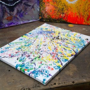 Right At This Moment – Acrylic Pour Painting – Fluid Abstract Art Acrylic