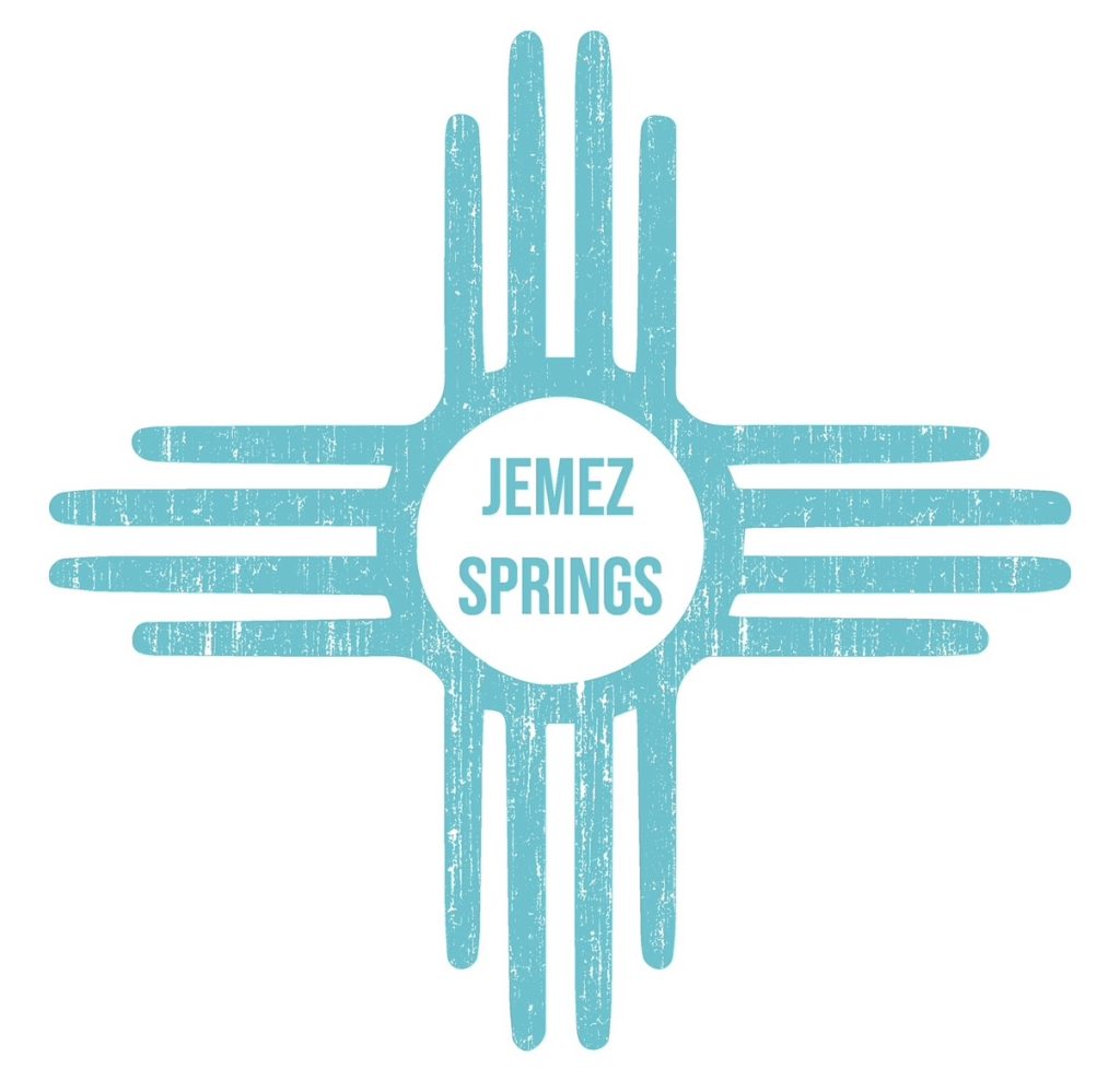 Jemez Springs Zia Vinyl Sticker Turquoise 5”H x5”W