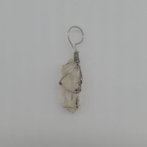 Silver-Wrapped Mini Quartz Point - Back