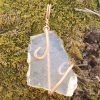 Recycled Clear Glass Pendant - Moss