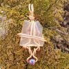 Unique Artisan Raw Glass and Copper Talisman Necklace