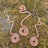 Wave Dangle Earrings & Pendant - Moss